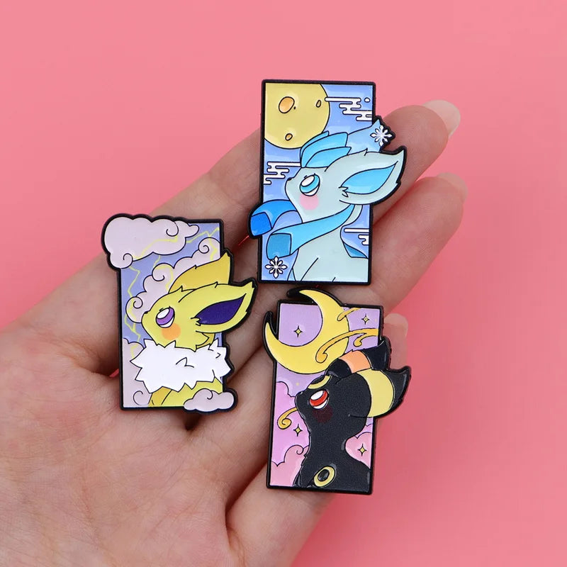 Cute Anime Elf Enamel Pins Cartoon Animal Brooches for Backpack & Clothing Accessories