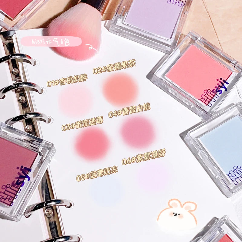 Matte Blush Palette for Natural & Youthful Makeup - Brightening & Highlighting