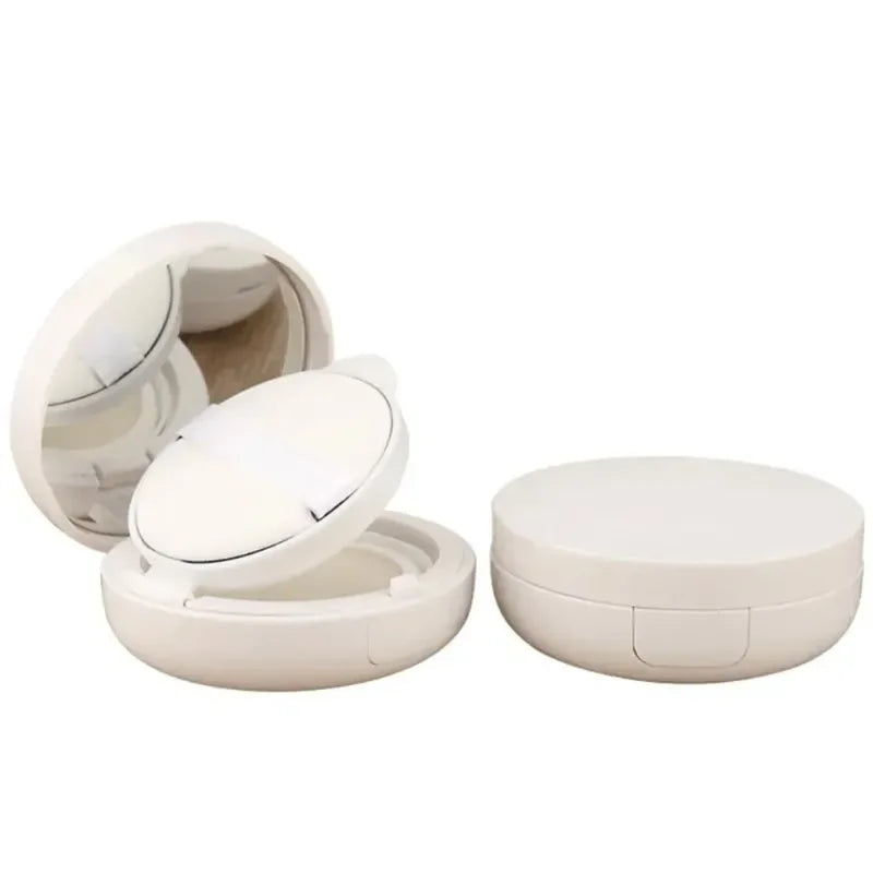 Portable Cosmetic Powder Makeup Case with Mirror & Sponge - 15g