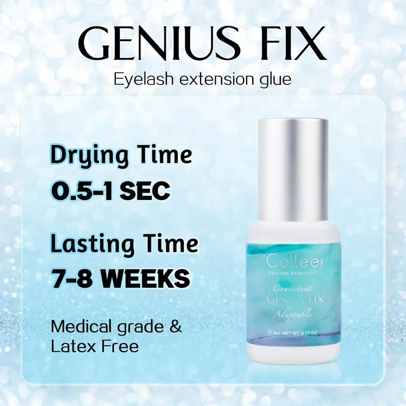 Professional Eyelash Extension Glue - Fast Dry, Waterproof, Latex-Free, 5ml
