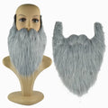 Funny Fake Beard Set - Halloween Cosplay Costume Prop with Mustache & Eyebrows