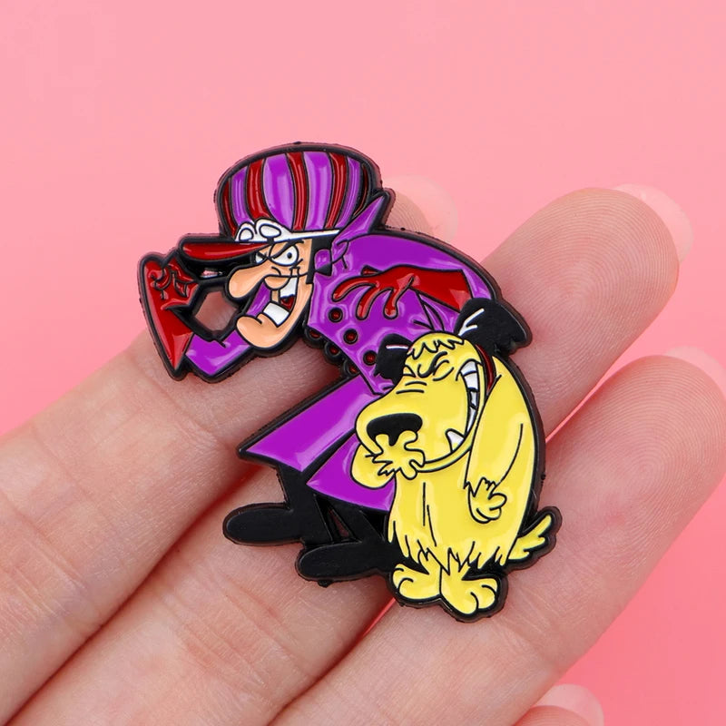 Funny Orange Dogs Enamel Pins Cartoon Animal Brooch Women’s Backpack Accessories
