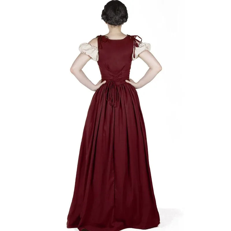 Medieval Renaissance Costume Dress for Women Halloween Cosplay Dance Performance
