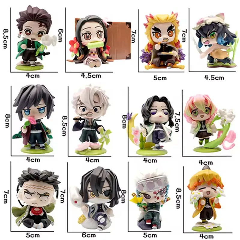 Anime Demon Slayer Model Figures Set - Tanjiro Kamado & Nezuko PVC Collectibles