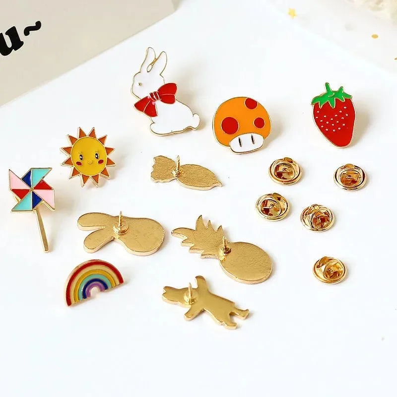 Diversity 10-100PCS Enamel Badge Pins for Bags & Clothing Personalised Accessories