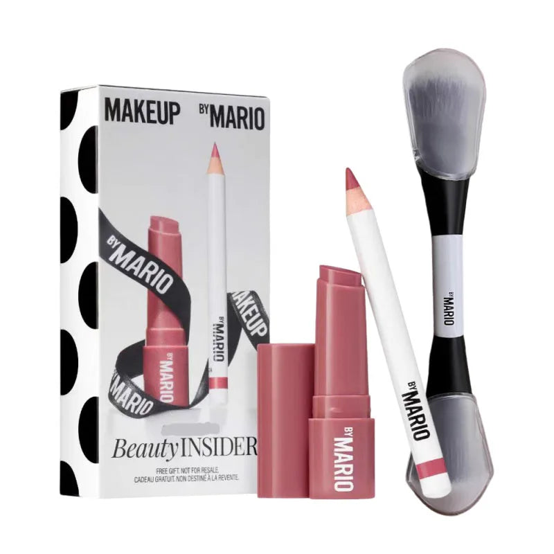 Lip & Cheek Makeup Set with Lipliner and Lip Serum Balm - All Colors Available