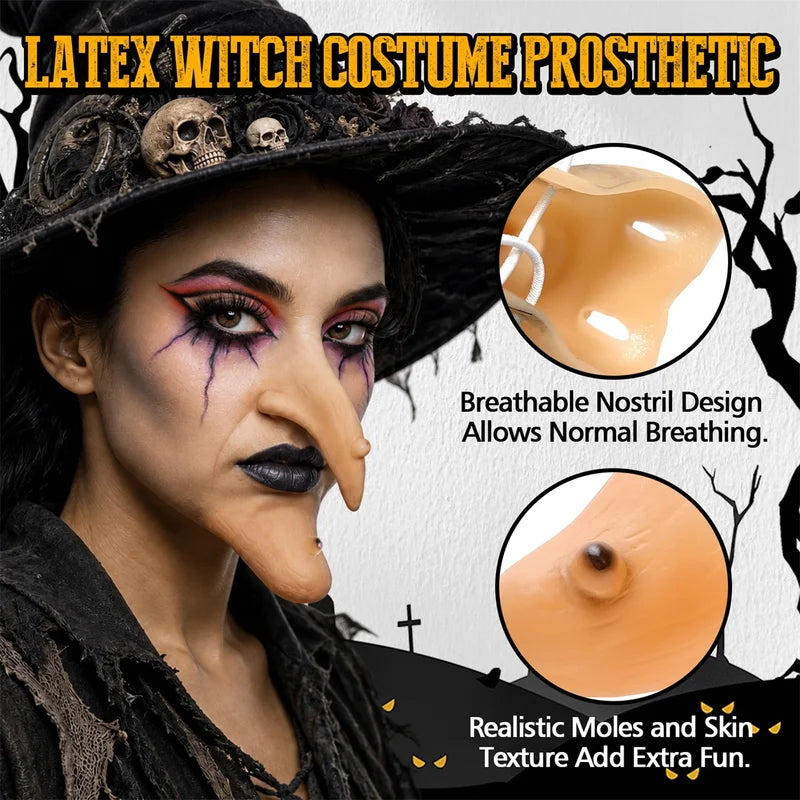 Halloween Makeup Kit with Scar Wax, Spirit Gum, Prosthetic, and Remover - Cosplay & Party