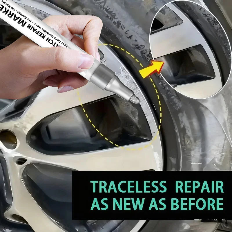 Multi-Color Car Scratch Repair Pen - Touch-Up Paint for Black, Gold, Silver