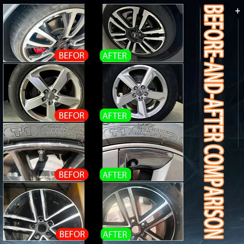 Universal Chrome Polish & Restorer for Wheels Exhaust Tips Vehicle Accents - Scratch-Free Shine