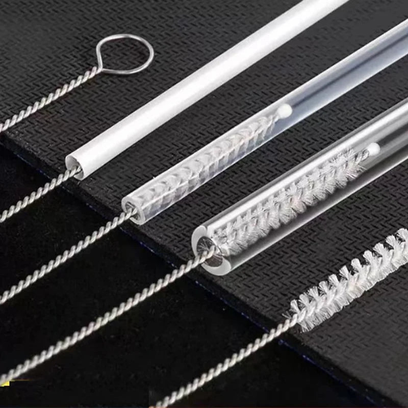 Multifunctional Nylon Stainless Steel Bottle Cleaning Brushes - Reusable Drinking Straw & Cup Cleaning Tools
