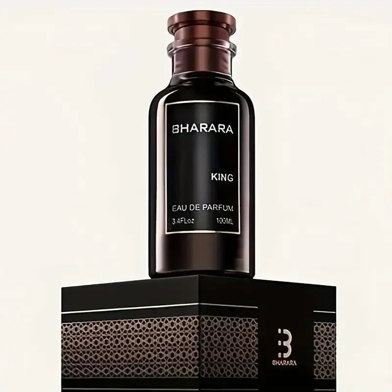 Bharara King Eau de Parfum 3.4oz Men’s Woody Spicy Fragrance with Travel Spray