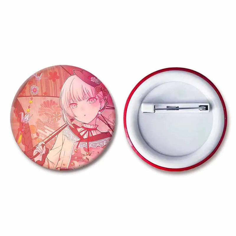 Cute Cartoon Badge Pins for Backpack, Jacket & Accessories - Handmade, 32mm-58mm