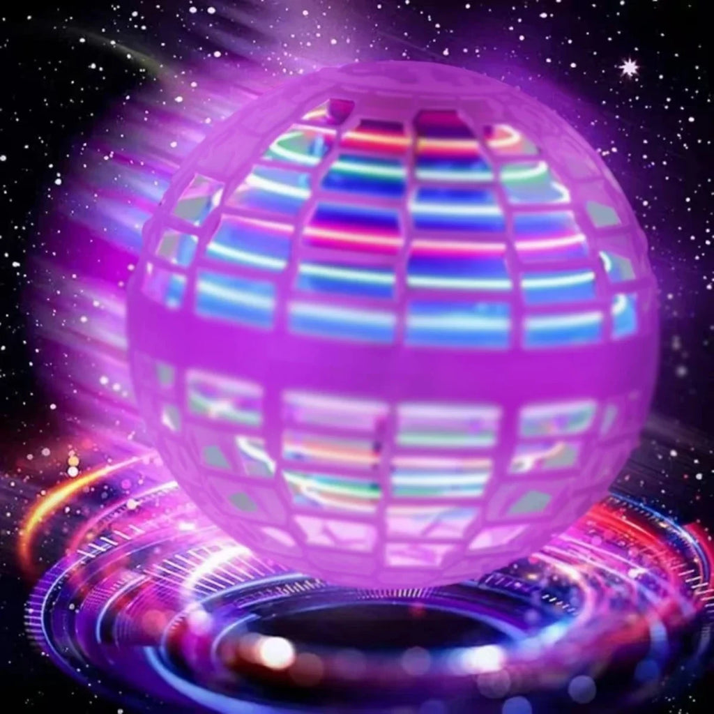 Flying Ball Toy Hand Controlled Hover Spinner with Lights - Multiple Colors