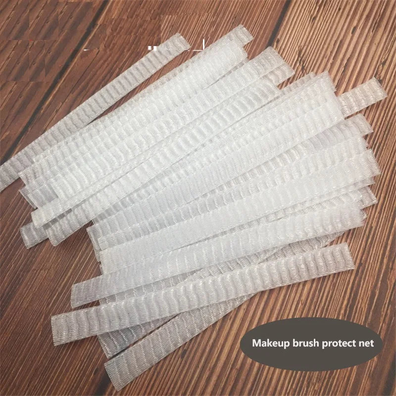 Makeup Brush Protective Mesh Cover Set - Anti-Frill Net for Brush Safety