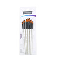 Paint Brushes Set - Round Flat Angle Filbert Watercolor Oil Gouache Art Supplies