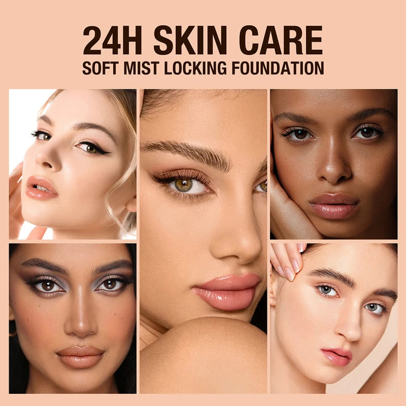 Waterproof Moisturizing Foundation & Concealer for Women - Long-Lasting Face Makeup Base