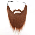 Funny Brown Fake Bushy Beard for Disguise, Role Play, Costume & Party