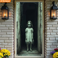 Halloween Ghost Girl Door Banner Flat Banner for Festive Decoration