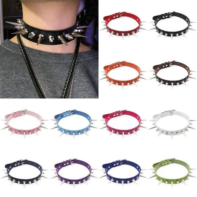 Halloween Emo Goth Choker Necklaces for Women Men Punk Party Jewelry