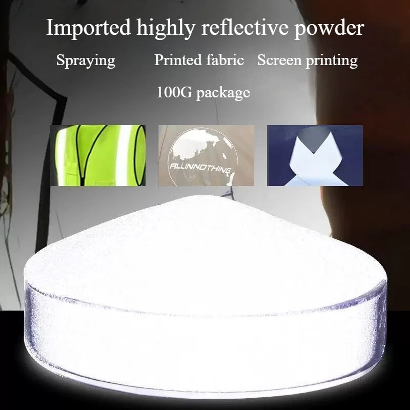 Reflective Powder Paint - High Brightness, High Refractive, Multi-Color Options, 1000g