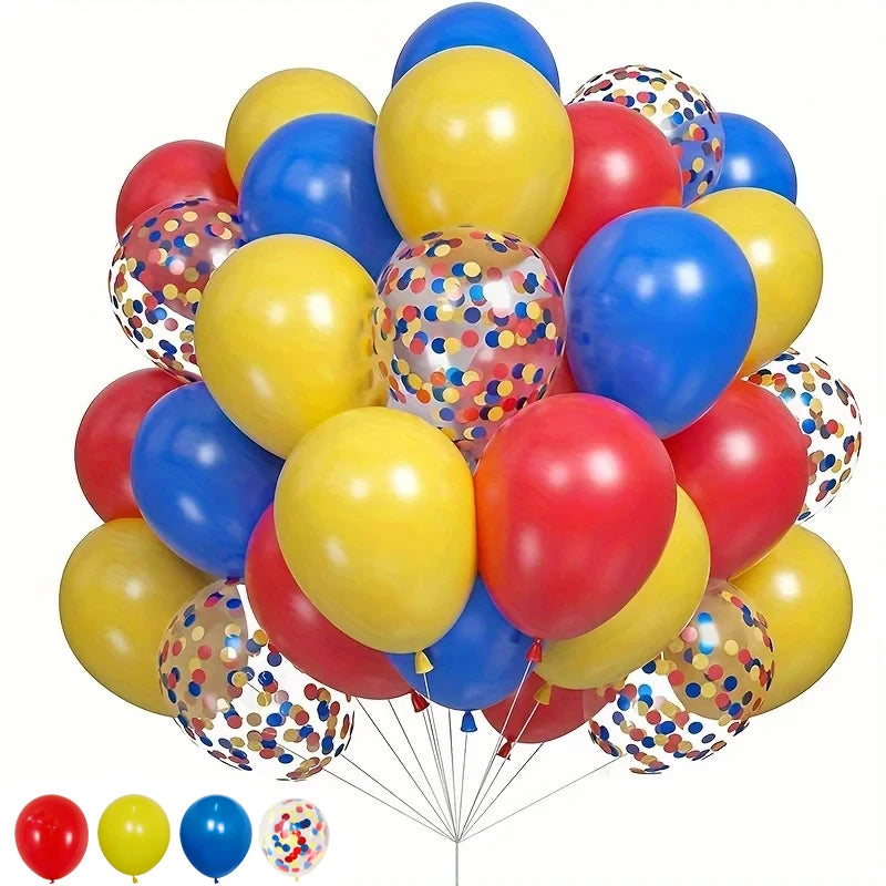 35pcs 12-Inch Latex Balloons for Birthday Party, Carnival, Baby Shower, Wedding Decorations