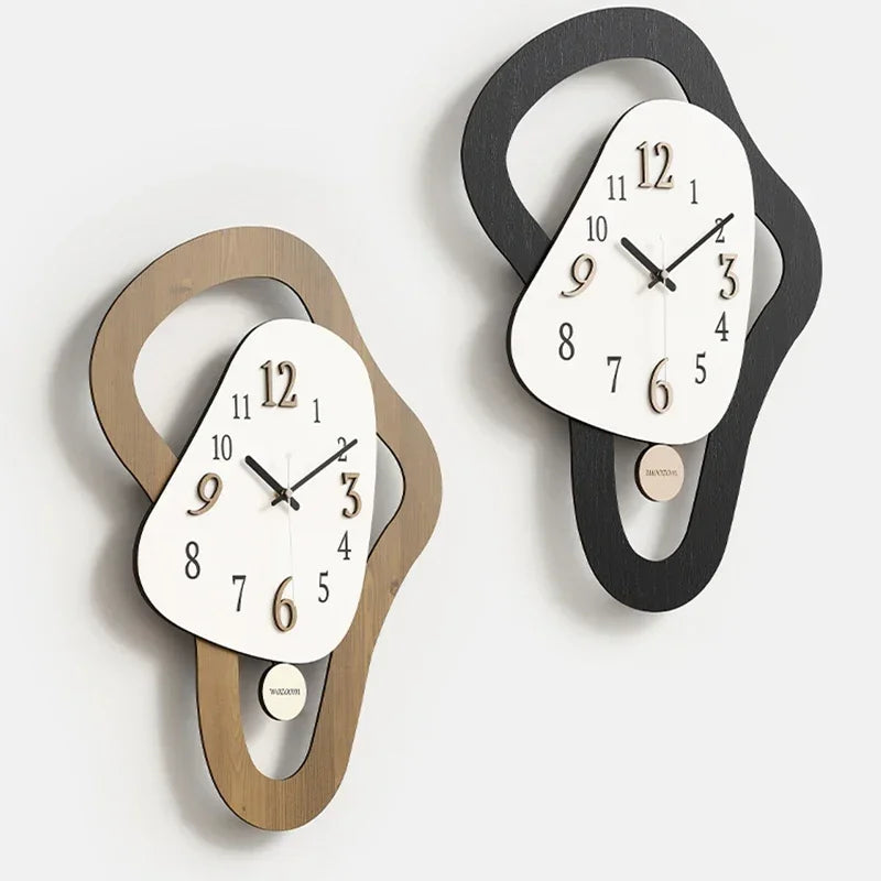 Minimalist Wall Clock - Modern Nordic Silent Home Decor for Living Room