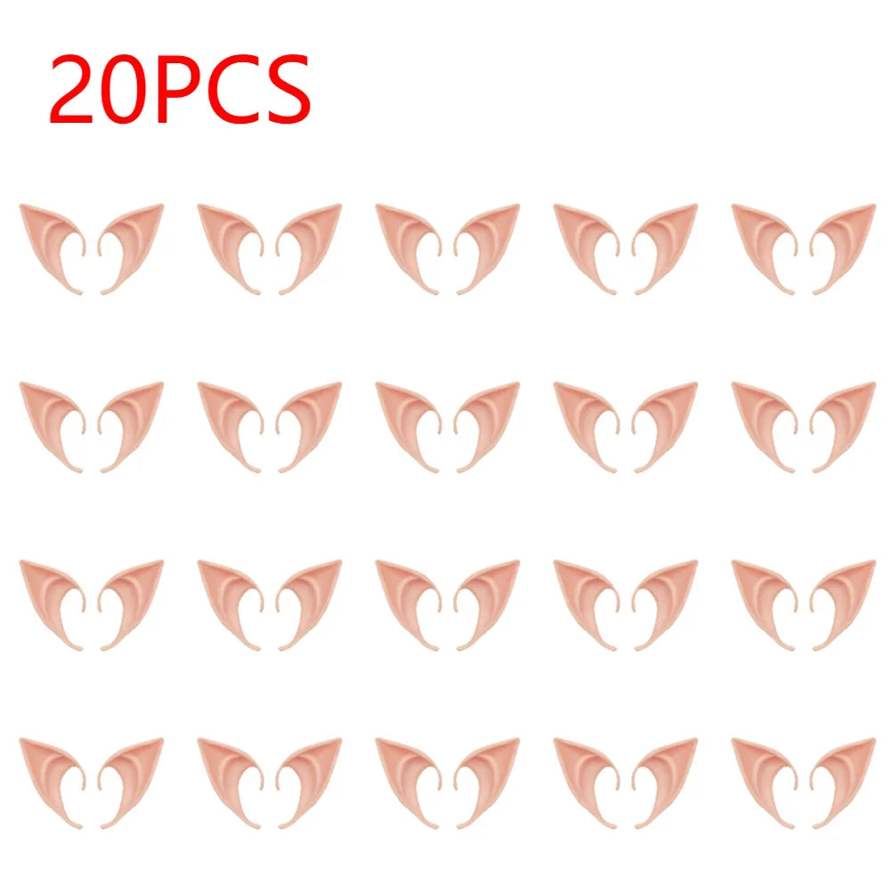 Elf Ears Latex Cosplay Costume Accessories for Halloween & Fantasy