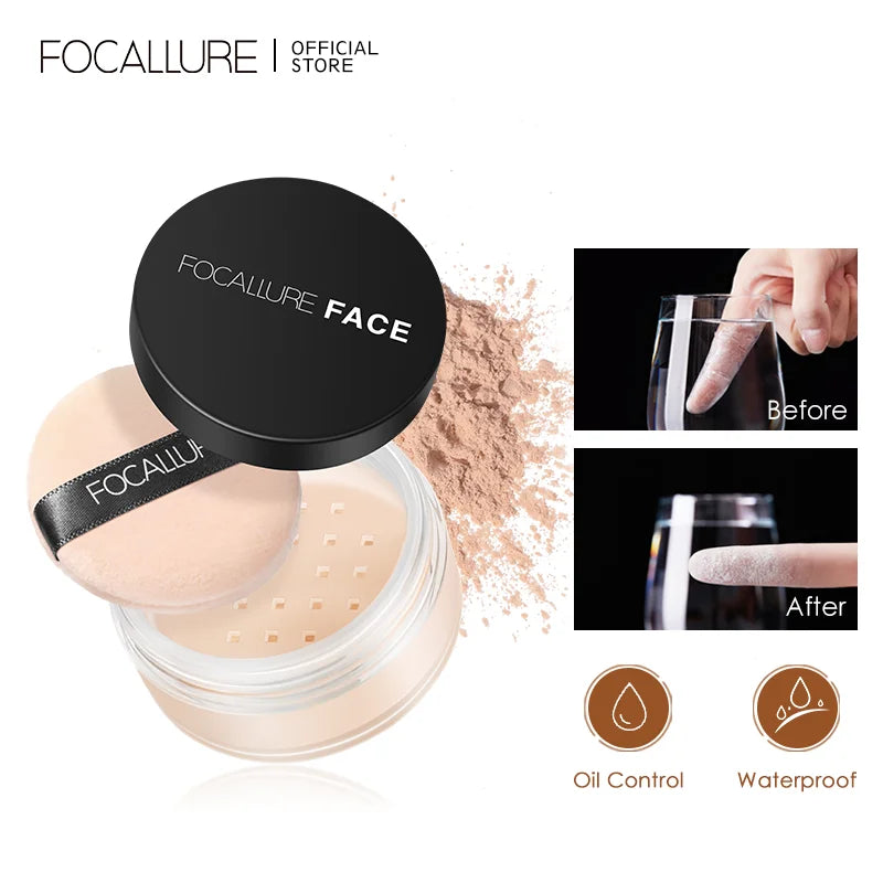 Translucent Loose Face Setting Powder Oil Control Natural Finish Makeup Powder