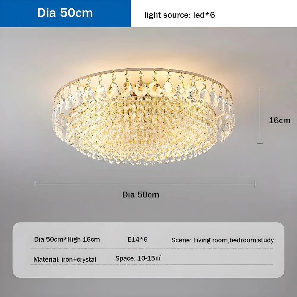 Modern Crystal Pendant Light - Luxury Chandelier for Living Room & Home Decor