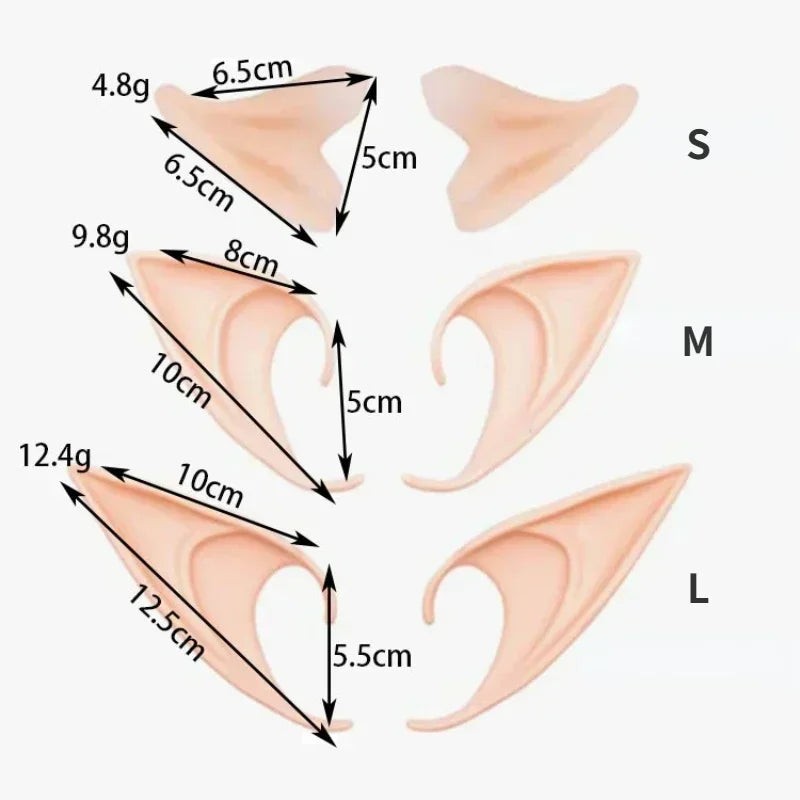Angel Elf Ears Cosplay Accessories for Halloween Party & Costumes - 1 Pair