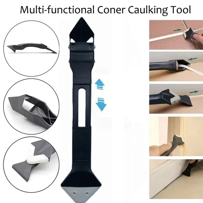 5-in-1 Silicone Caulk Remover and Finishing Tool Set - Grout & Sealant Smoother