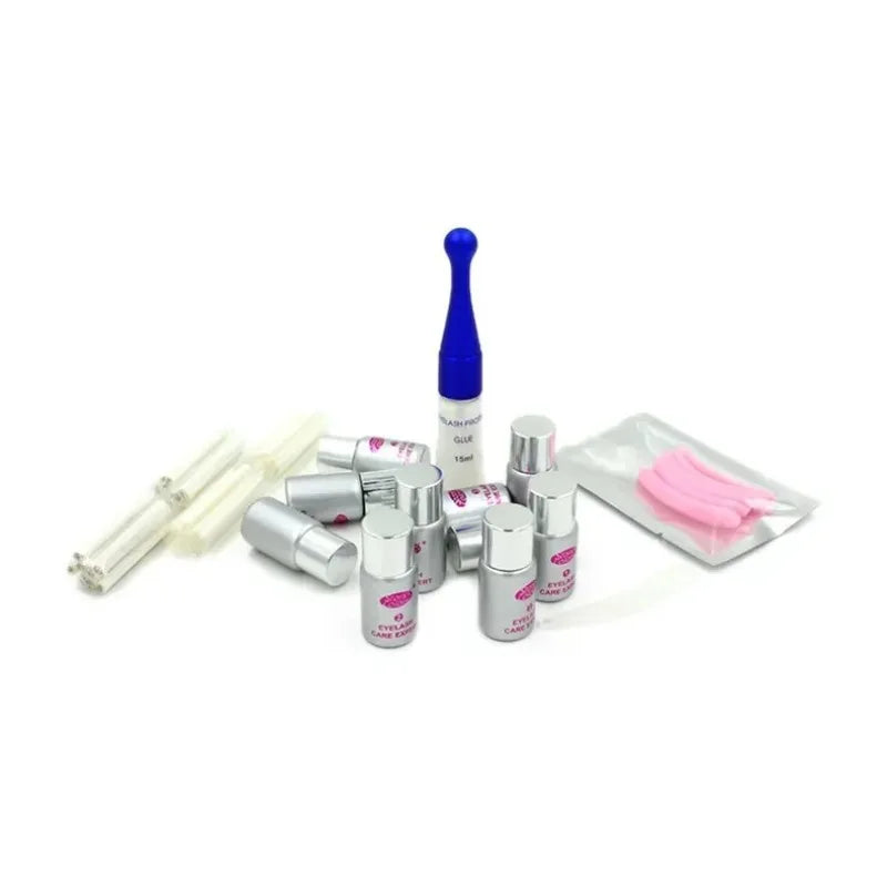 Eyelash Perm Kit with Curling Lotion & Nourishing Solution - Long-Lasting Curl