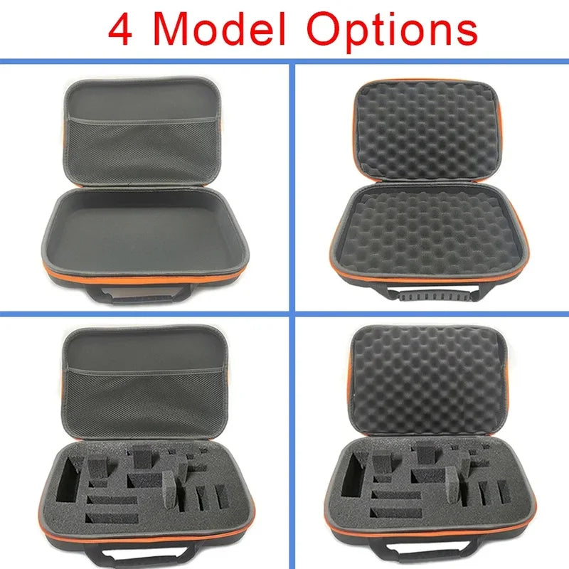 DIY Foam Hard Carry Case Storage Box with Zipper for Outdoor Tool & Camera Accessories