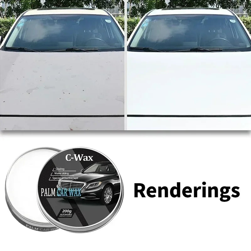 Car Wax Crystal Plating Set Hard Glossy Paint Coating Scratch Repair with Sponge