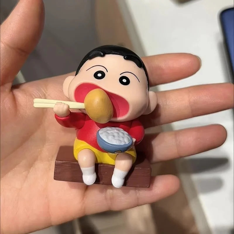 Crayon Shin-chan Cartoon Figurine Car Dashboard Ornament - Creative Interior Decoration