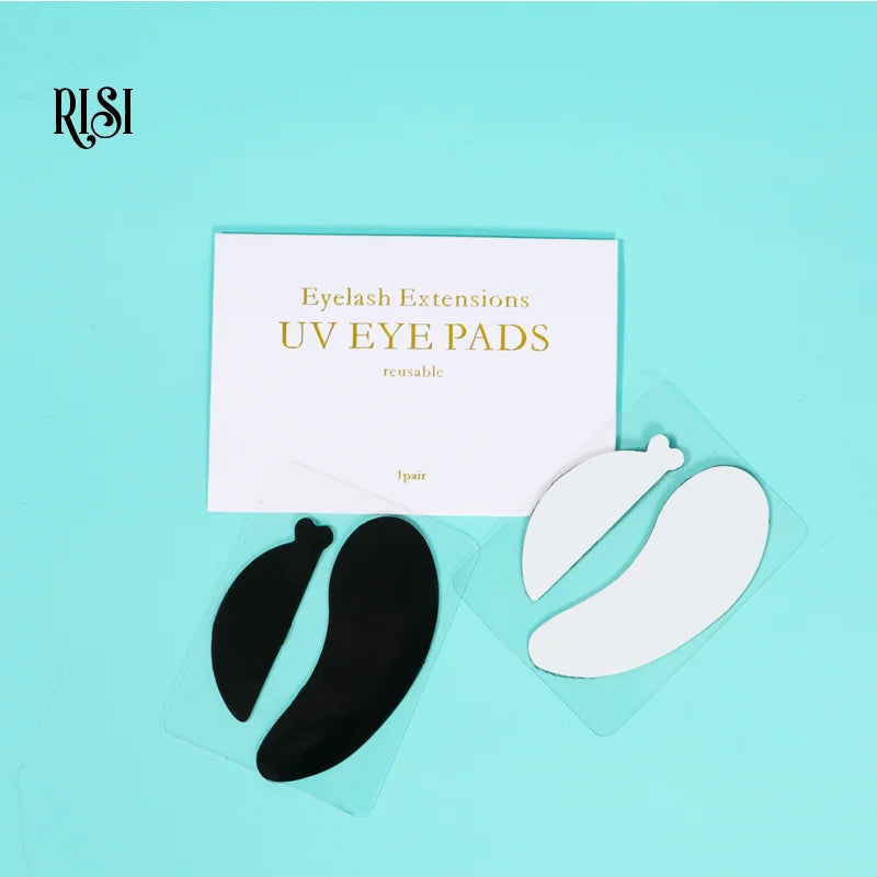 UV Protective Silicone Eye Pads Reusable Eye Patches for UV Curing - Black
