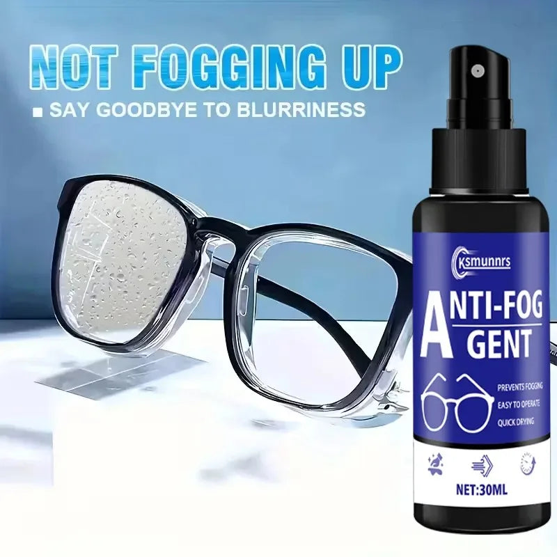 Anti-Fog Spray for Glasses and Goggles - Long-Lasting Clear Vision Solution