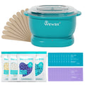 Foldable Silicone Wax Heater Kit 35Pcs with Hard Wax Beans for Full Body Hair Removal - US Plug