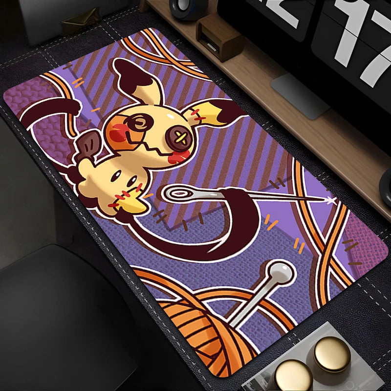 Large Gaming Mouse Pad 90x40cm with Locking Edge and Non-Slip Rubber Base
