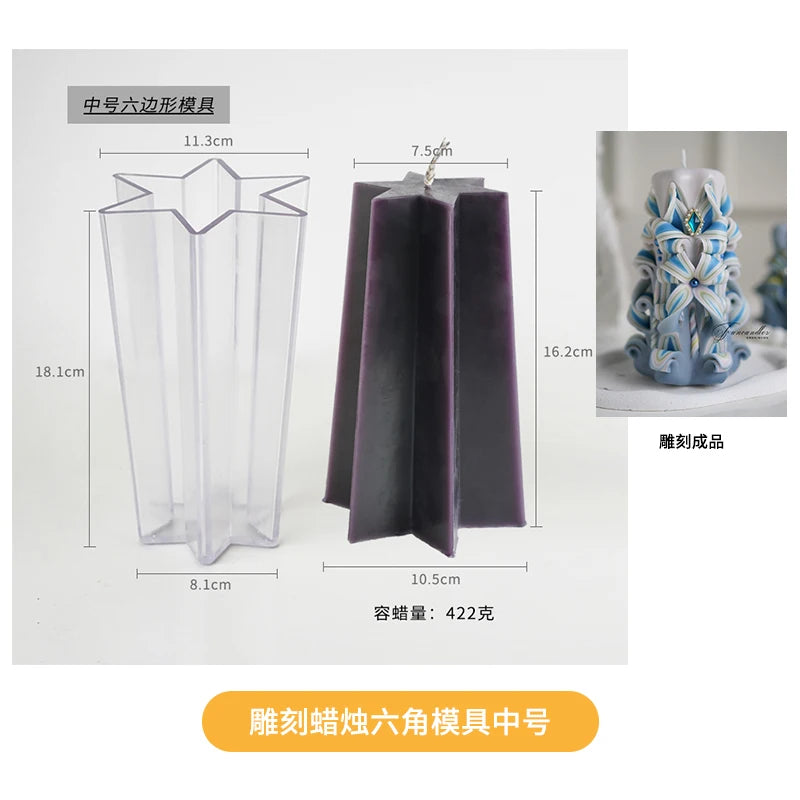 1KG Carved Scented Candle Wax Material for Handmade Candle Making