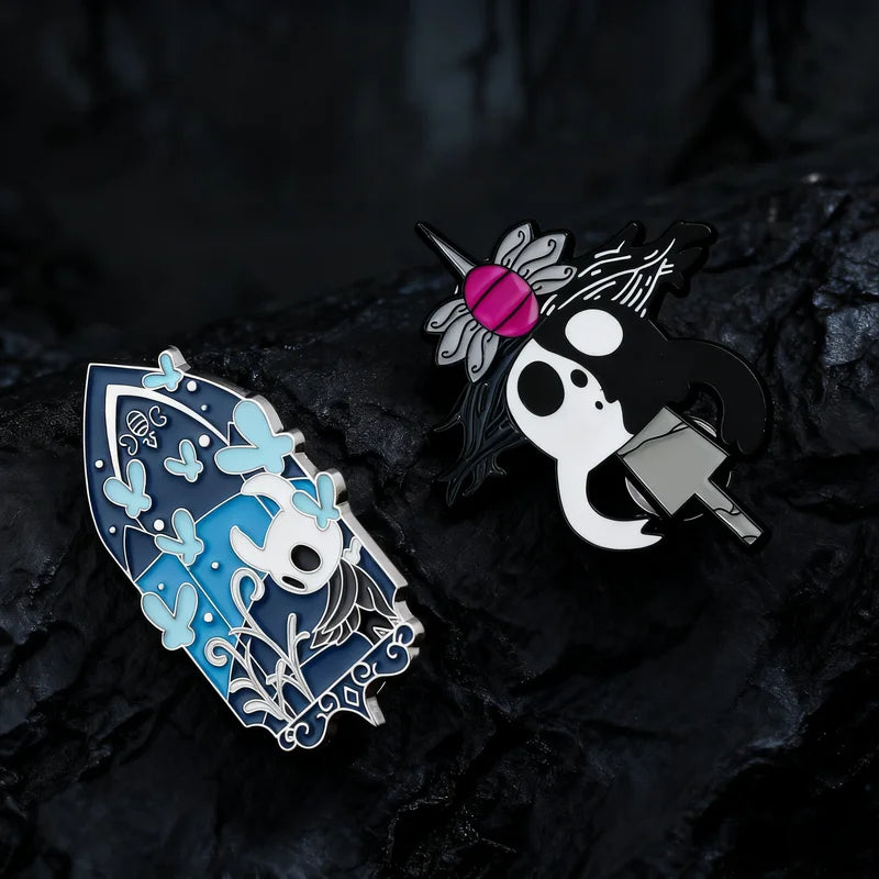 Hollow Knight Brooch Metal Enamel Badge Anime Cosplay Accessories for Fans