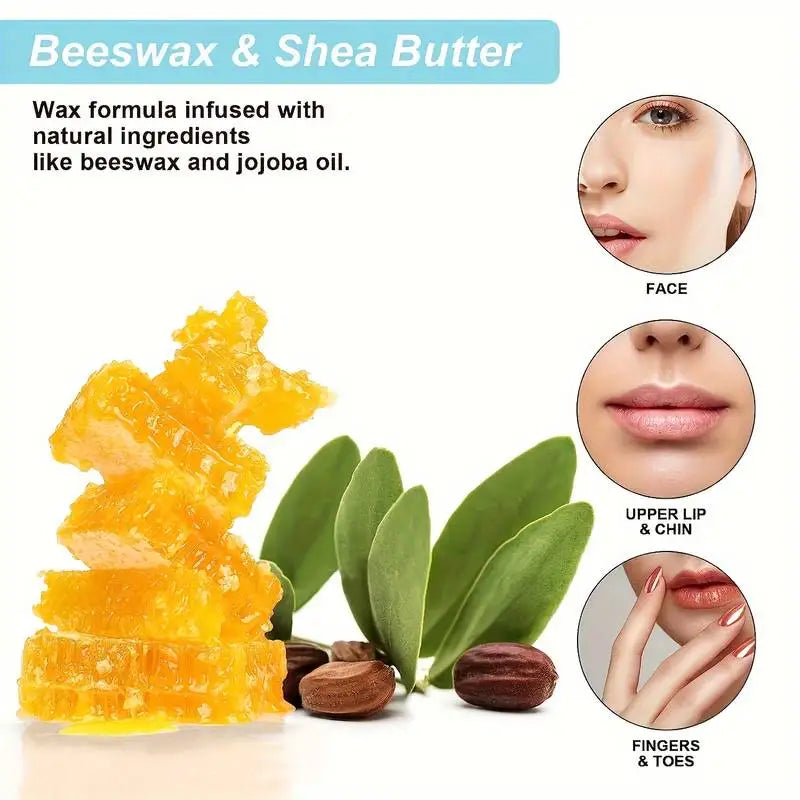 Facial and Body Hair Removal Wax Strips - 20/40Pcs for Face, Chin, Upper Lip, Eyebrows, Beard