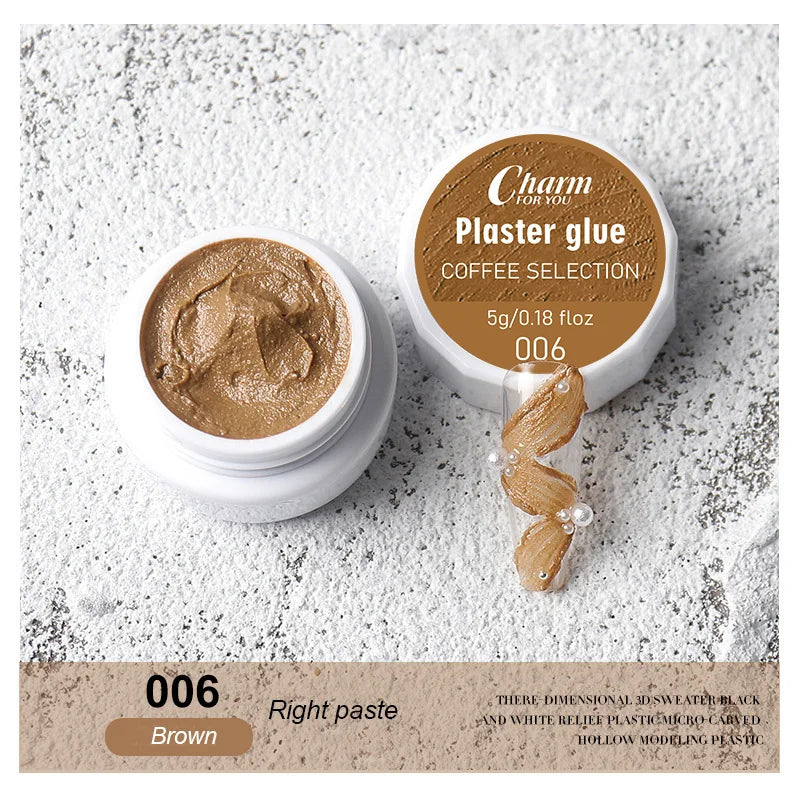 3D Sand Texture Gel Nail Polish Set - Plaster Effect No Top Coat Needed