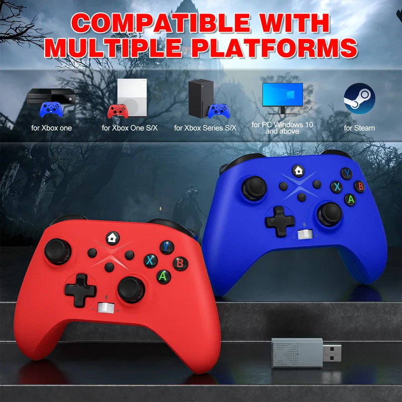 Wireless Game Controller for Xbox Series S/X, One, PC — 6 Axis Gyro Turbo