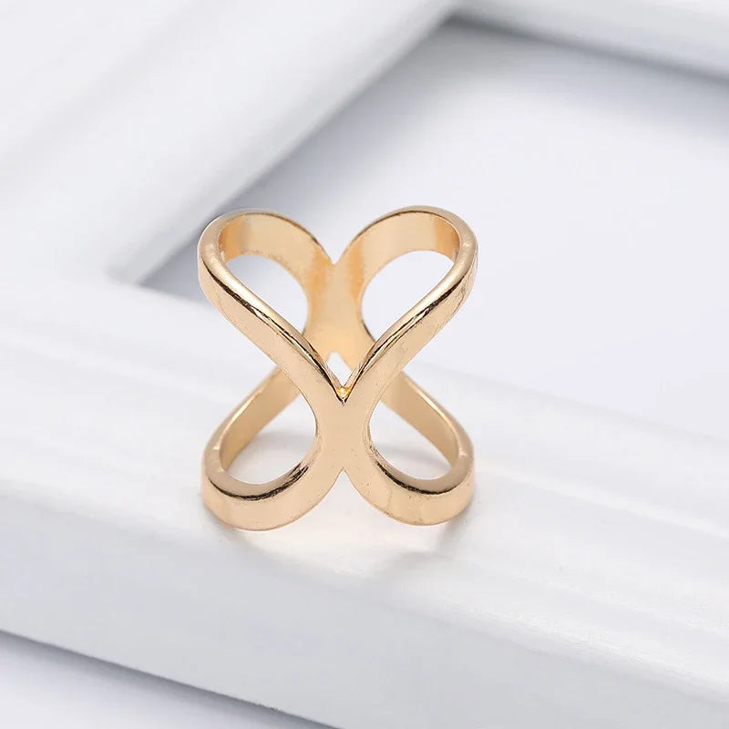 Fashion Cross Scarf Clip Brooch - Metal Bow Buckle Holder for Women