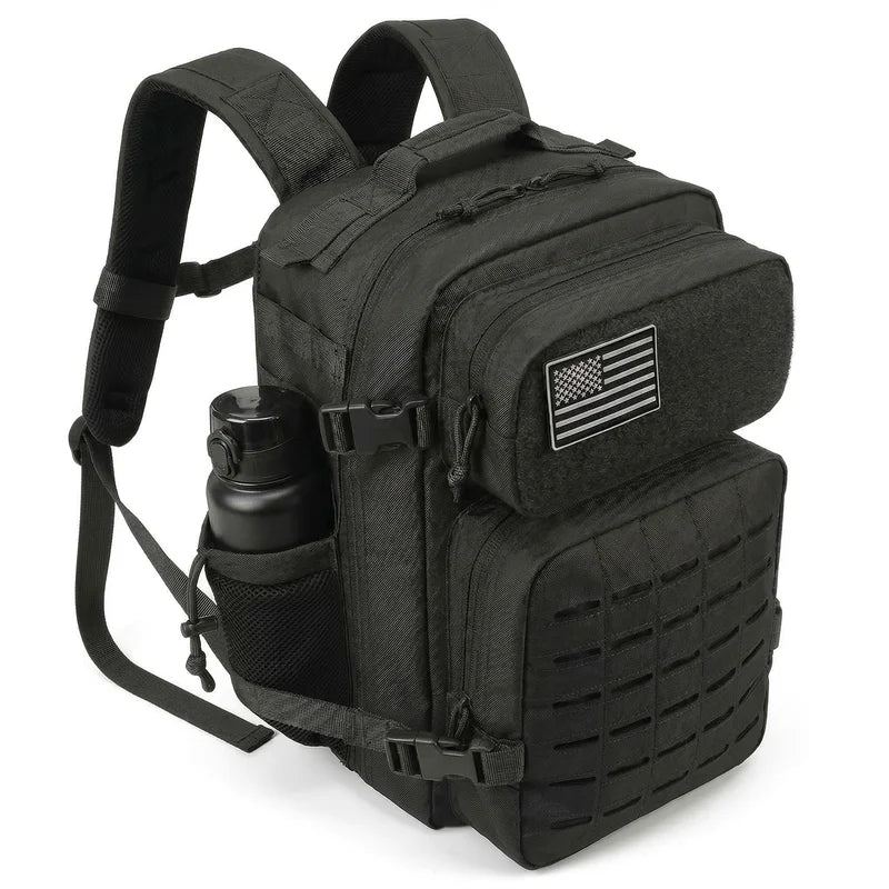 26L Tactical Backpack Men Women Outdoor Survival Hiking Rucksack with Dual Cup Holders