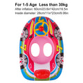 Kids Car-Shaped Inflatable Pool Float Ring Seat for Summer Water Play