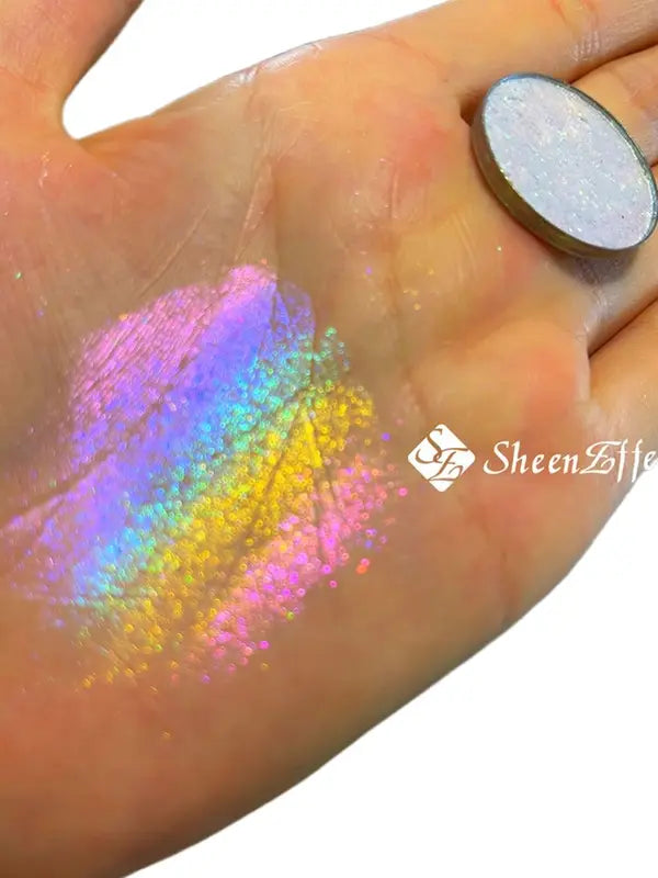 Rainbow Eyeshadow & Highlighter Palette for Face & Eyes - Cruelty-Free Vegan Makeup