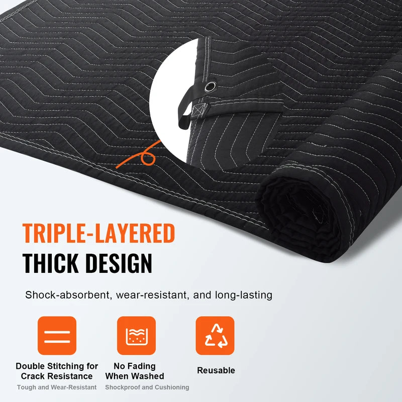 Sound Dampening Blanket 96x80 Inch Acoustic Noise Blocker for Studio & Door