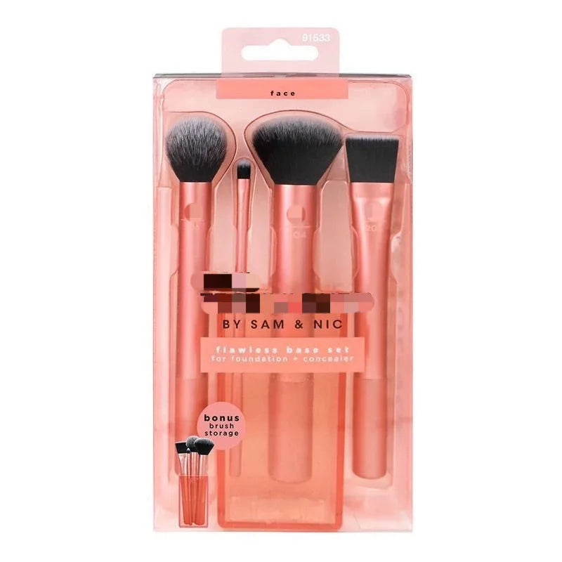 Complete Makeup Brush Set with Blenders and Eye Brushes - Multicolor Options